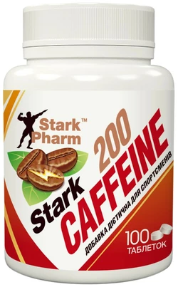 Кофеин Stark Pharm - Caffeine 200 мг (100 таб) (в 2 раза выгоднее аптечного)