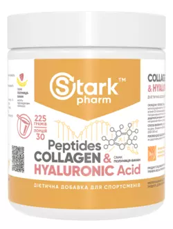Коллаген & Гиалуроновая кислота Stark Pharm - Stark Collagen Peptides & Hyaluronic Acid (225 грамм)