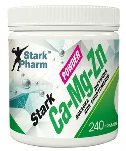 Комплекс минералов Stark Pharm - Calcium Magnesium & Zinc Powder (260 грамм)