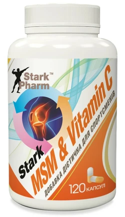 Хондропротектор Stark Pharm - МSМ & Vitamin C (120 капсул)