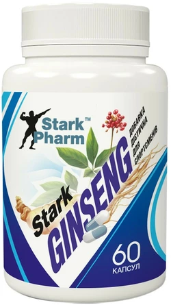 Женьшень Stark Pharm - Stark Ginseng Strong Extract (60 капсул) (8% гинсенозидов)