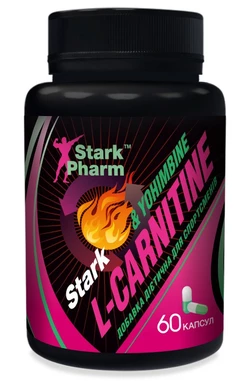 Жиросжигатель проблемных зон Stark Pharm - L-Carnitine & Yohimbine (60 капсул)