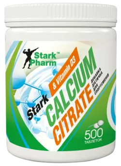 Кальция цитрат Stark Pharm - Calcium Citrate & Vitamin D3 1000 мг (500 таблеток)