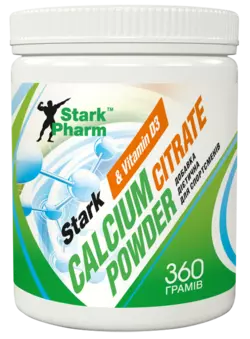 Минерал кальций Stark Pharm - Calcium Citrate Powder (360 грамм) (на 2 месяца)